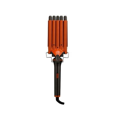 China Hot Selling 360 Rotating Amazon Cord Area Hair Curling Iron Beach Wave Wave Hair Curler Multi 5 Barrel Wand Salon Ceramic Coating Hair Curler for sale