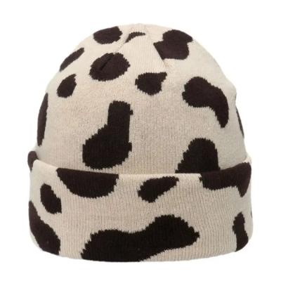 China COMMON Hot selling fashion all over print jacquard beanie cap gorro sport knitted hat custom winter knitted beanie hat with logo for sale