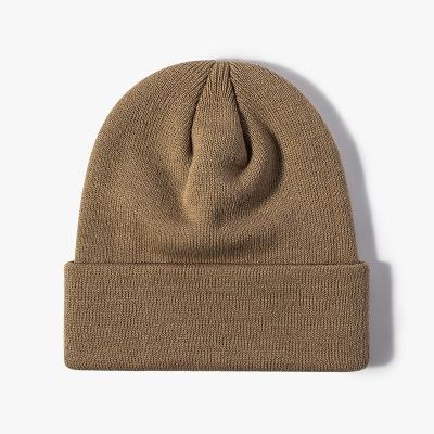 China COMMON personalize fold beanie 100% acrylic beanie for sale