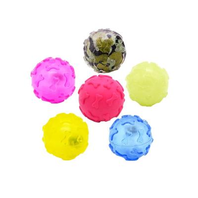 China Custom Cute Eco Friendly Dog Toy Rubber Ball TPR Indestructible Dog Toys Ball for sale