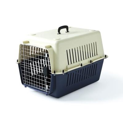 China Large Breathable Airline Approved Plastic Dog Carrier Box Pet Cat Cage Crate Dog Carrier Kennel for sale