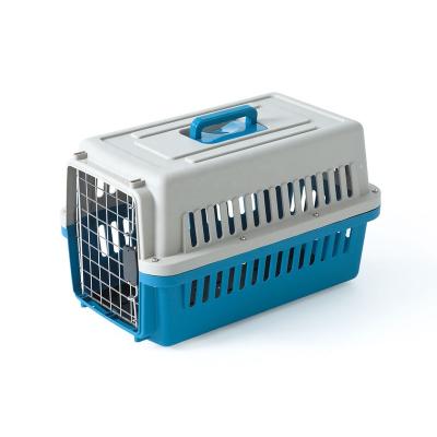 China Luxury Breathable Portable Cat Dog Pet Flight Case Carrier Airline Approved Plastic Dog Cat Cage for sale