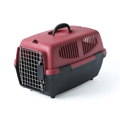 China Luxury Plastic Dog Cat Carrier Pet Cage Cat Kennel Airline Approved Fashion Breathable Stackable Travel Small Commercial Dog for sale