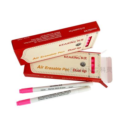 China Kearing Pink Color Air Erasable Pen With Eraser For Fabric Sewing Quilting Temporary Marking AT10-PE for sale