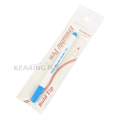 China Kearing Fiber Tip Water Marker Pen Blue Color Water Soluble Erasable Fabric Marker 1.0mm for sale