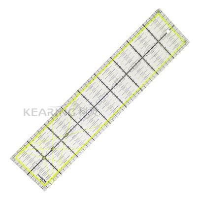 China Acrylic Kearing Non Slip Acrylic Clear Plastic Quilting Ruler 45*10cm for sale