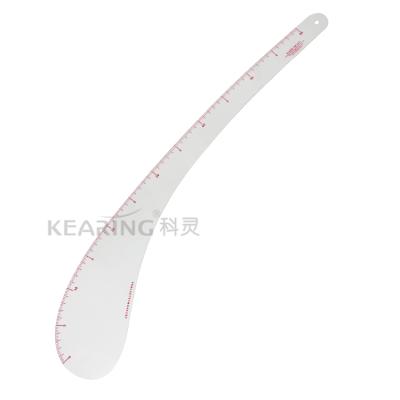 China Kearing Fashion Design Model Making Curve Ruler 60cm Hip Curve Fashion Design Flexible Plastic Ruler for sale