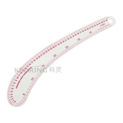 China Kearing Garment 48cm Vary Curve Shape Flexible Curve Ruler Fashion Design Plastic Ruler for sale