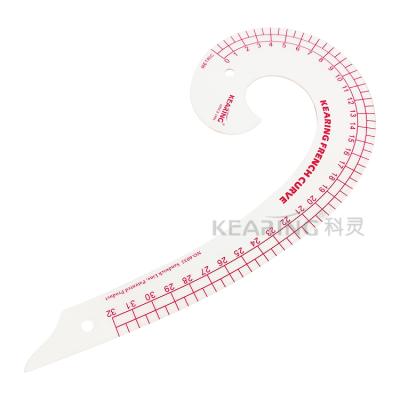 China Kearing 32cm French Curve Ruler Fashion Design Plastic Plastic Ruler for sale