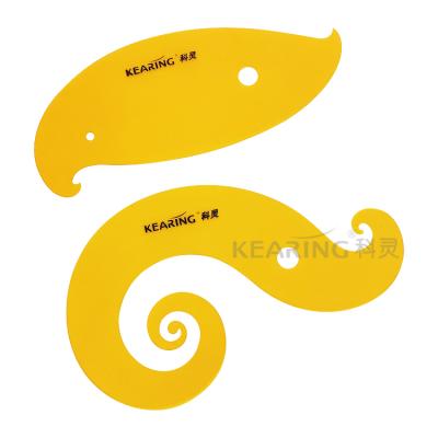 China Kearing 1302S Curve Set Plastic French Flexible Curve Ruler (2PCS) for sale