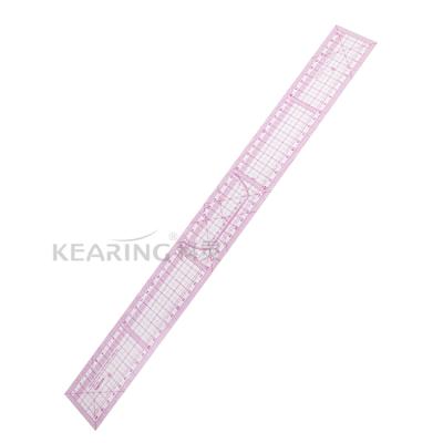 China Kearing 50cm Plastic Pattern Ruler Pattern Making Quilting Sewing Plastic Ruler for sale