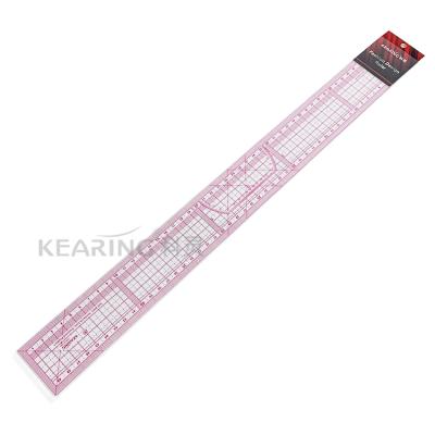 China Fashion Plastic Durable Design Kearing Ruler 50cm Model Making Grading Ruler #8003 For Sewing Tailors for sale