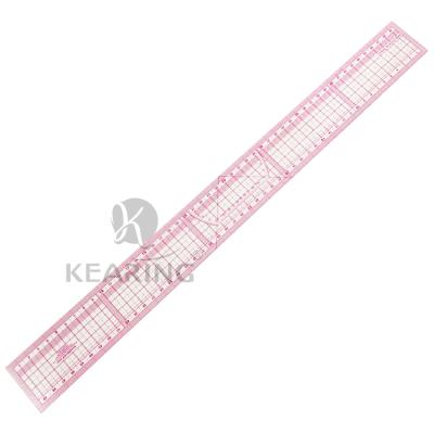 China Fashion Plastic Metric Design 50 Cm Kearing Ruler Making Model Grading Ruler (Sandwich Line) #8002 for sale