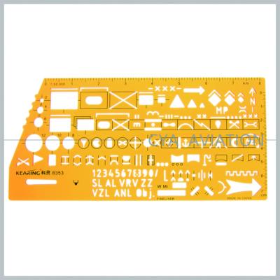 China Cya Plastic 8353 NATO Standard Graphic NATO Troops and Weapons Standardized Symbols for Guide Maps for sale