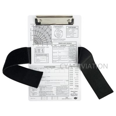 China Cya Aluminum Brand Thick Aluminum Navigation& Aviation Using Metal Kneeboard #VFR Clipboard for sale