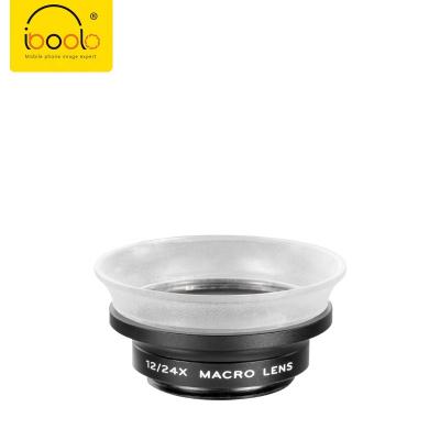 China Multi-layers blue coating 2 in 1 macro lens IBOOLO macro lens 12x/24x mobile phone zoom lens for sale