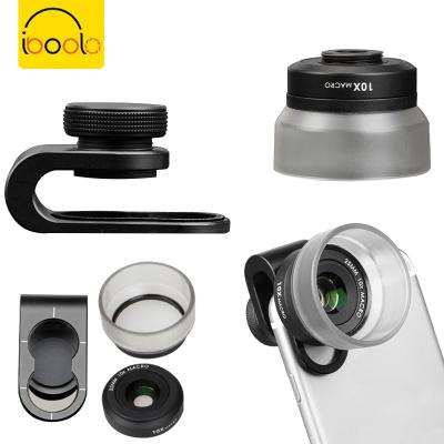 China Multi Layer Optics Anodized Aluminum IBOOLO Design 4 In 1 Lens Kit 60MM PRO Telephoto Lens For Smartphone for sale