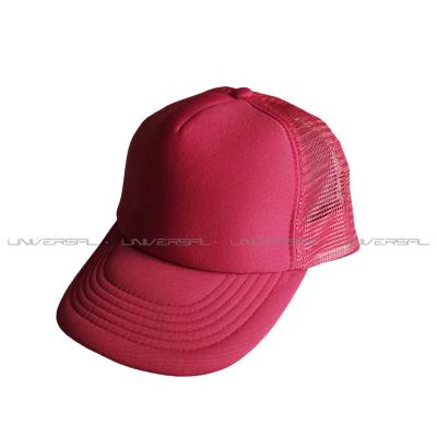 China JOINT Foam And Mesh Trucker Hat In Red Color With Customized Logo for sale