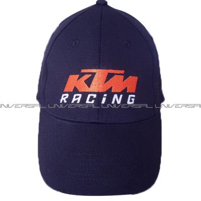 China COMMON 100% elastic cotton twill ktm hat with flat embroidery logo and full back for men for sale