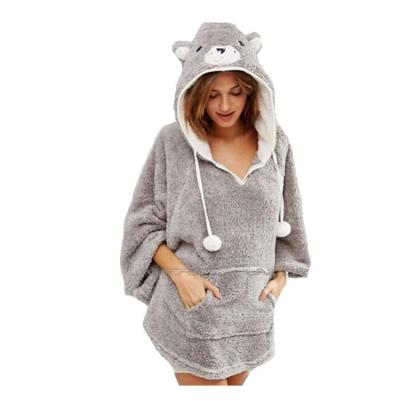 China China Suppliers Breathable Winter Warm Velvet Fabric Cotton Pajamas Women Sleepwear Long Sleeve for sale