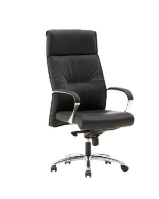 China (Height)Adjustable High Back Executive Chairs For Office Armrest Office Aluminum Chair With Leather for sale