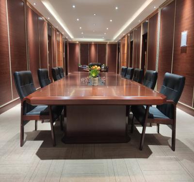 China Large MDF Conference Room Modern Extendable Meeting Table Office Furniture Wooden Meeting Room Wooden Table for sale