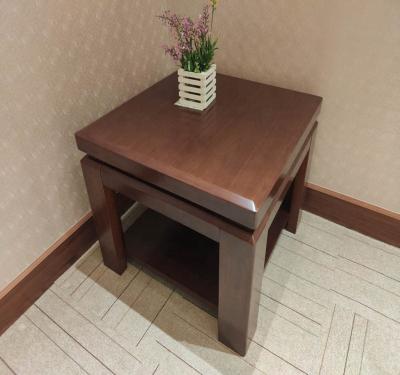 China New Design Extendable Coffee Table Simple Wooden Tea Table Squanre Coffee Table For Office Funiture Use for sale