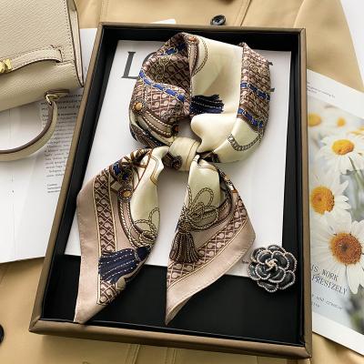 China 100% Silk British Carriage Scarf and Autumn Hangzhou Scarf 70cm Square Female Square Scarf Spring Silk Shawl for sale