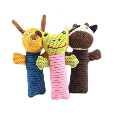 China Dog Sound Pets Plush Toys Bite Resistant Molar Teething Soft Toy for sale