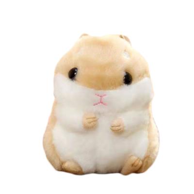 China Chubby Hamster Plush Keychain Bag Pendant Birthday Present Mini Plush Doll for sale