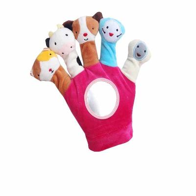 China 20cm Short Plush Parent Child Interactive Glove Toy for sale