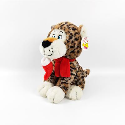 China EN71 25cm PP Cotton Filling Jaguar Plush Toy As Festive Gift for sale