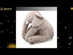 ISO9001 Sitting Elephant Plush Toy With Big Ears