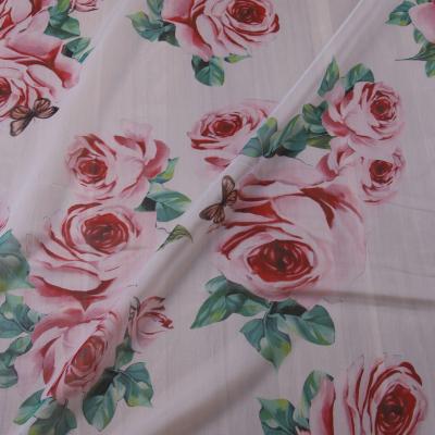 China 100% Anti-Pulling Chiffon Print Apparel Polyester Silk Floral Digital Printed Fabric for sale