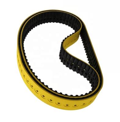 China Farm Special endless processing vacuum rubber timing belt with punching hole for packing machine for sale