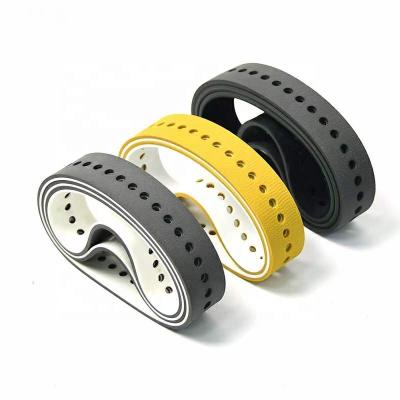 China Durability Rubber conveyor belt perforated air suction belt for Heidelberg printing machine for sale