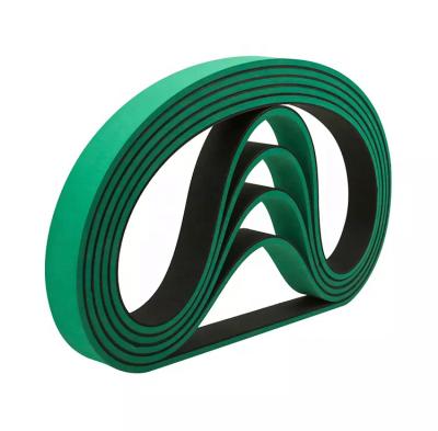 China Durability seamless Green Rubber Flat Belt High Speed Polyamide Transmission rubber belt for sale