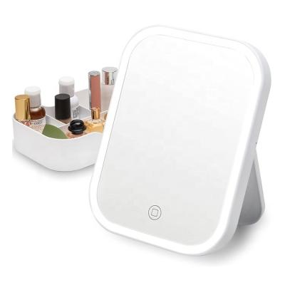 China Durable Portable LED Makeup Mirror With Travel Case Smart Touch for sale