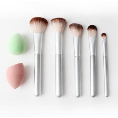 China Angular Blush Best Selling 5pcs Foundation Concealer Portable Facial Beauty Tools Cosmetic Brush Set for sale