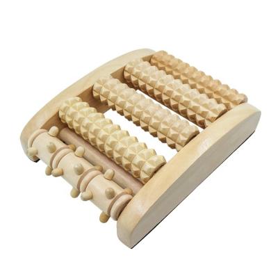 China Fashion Wooden Foot Massager Roller Pressure Point Therapy Massager Relieve Arch And Heel Pain for sale