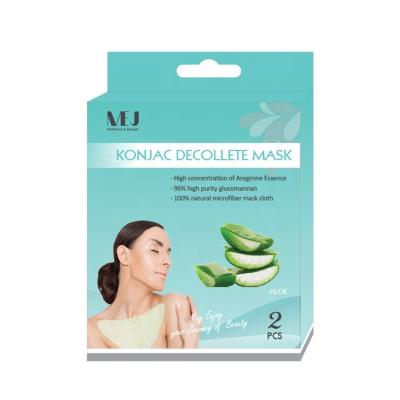 China Breathable Light Skin-Friendly Konjac Decollete Mask Healthy Popular Soft Fiber For Body Care for sale