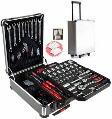 China All tools in one box 849pcs mechanical tool kit aluminum hardware tool kit Germany design transport tool kit for sale