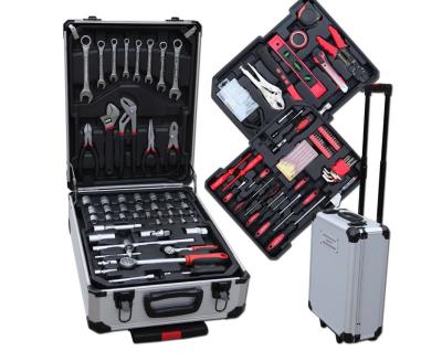 China Easy to Storage and Carry Aluminum Carry Tool Box 207pcs Tool Kit Box Home Repair Tool Kit for sale