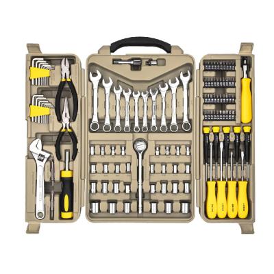 China Car Repairing 123-Piece Tool Kit Household Hand Tool Kit Repair Socket Wrench With Strong Tool Box for sale