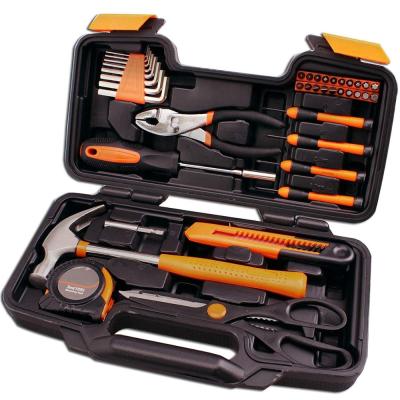 China High Quality Orange General Household Mechanics Hardware 39PCS Tool Kit Household Mechanics Tool Kit for sale