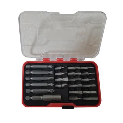 China 22 Pieces Magnetic Magnetic Screwdriver Bits Screws Tool Kit Extension Bit With Adapter for sale