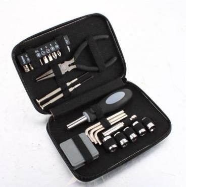 China Promotional Household Tool Kit 24PCS Tin Case Computer Mini Screwdriver Bits Pliers Metal Repairing Precision Tool Kit for sale