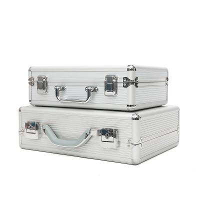 China Factory Wholesale Aluminum Silver Color Zhejiang Portable Aluminum Tool Box for sale