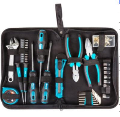 China Household Factory Wholesale 37pcs Tool Kit Chrome Vanadium Material Home Tool Kit With Bag for sale