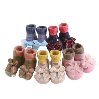 China Other Non Floor Cute Walker Baby Socks Shoes For 0-3 Years Toddler And Infant Boys Girls Slip Grip Cartoon for sale